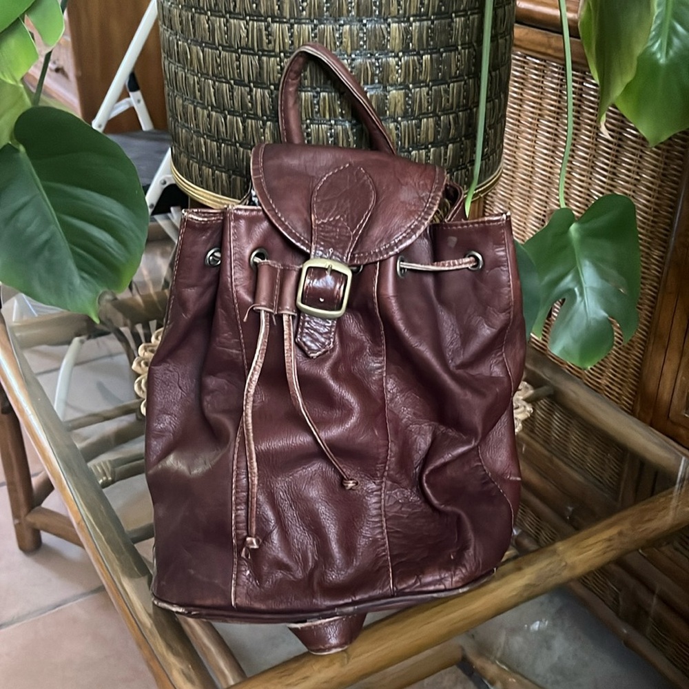 Vintage Leather Backpack